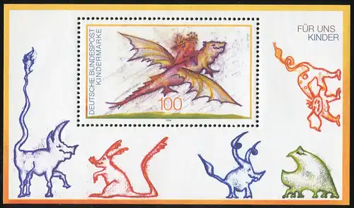 Bl.30 Enfants, PLF trait à droite de l'oreille de porc et dans le bord droit, **