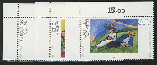 1748-1750 Peinture allemande 1994, coin o.l. phrase **