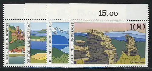 1742-1745 Bilder aus Deutschland 1994, Oberrand, Satz **