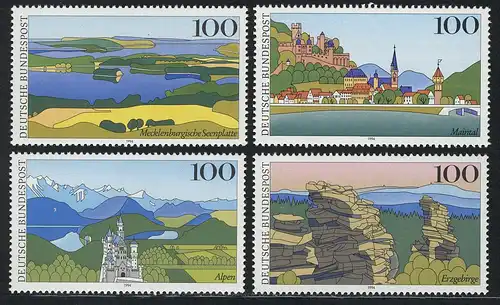 1742-1745 Bilder aus Deutschland 1994, Satz postfrisch **