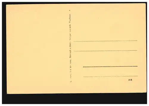 AK de dessin animé Un type de paysan - long et mince avec bonnet, inutilisé
