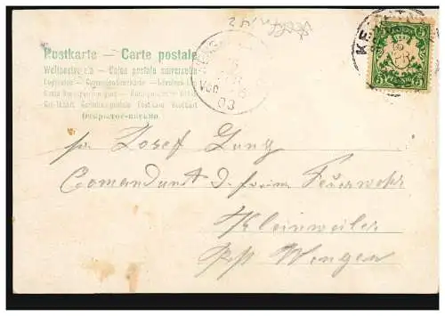 Caricature AK Les nouveaux paragraphes 10 pour les maris, KEMPTEN 15.4.1903