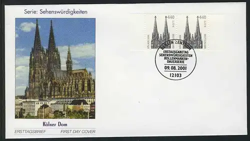 2206 SWK Cologneer Dom 440/2,25, couple FDC Berlin