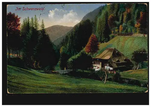 Carte de visite en Forêt Noire, WALDKIRCH (BREISGU) 14.2.1925