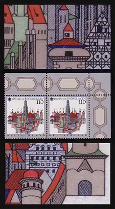 1965II+III Nördlingen en bordure Vbl. avec les deux PLF, **