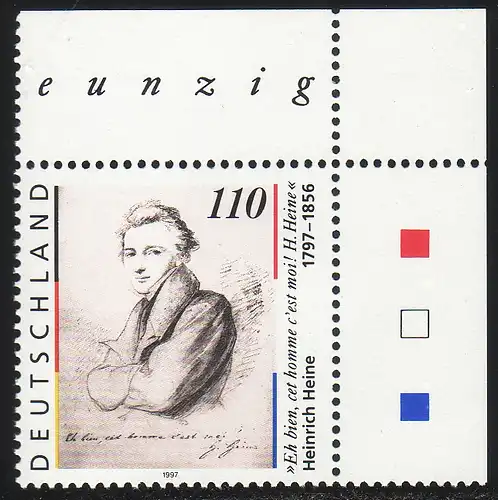 1962 Heine 2e édition: Coin en haut à droite **