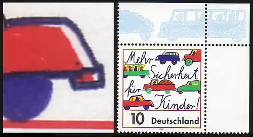 1954 Straßenverkehr mit PLF Fleck an Stoßstange, Feld 5, **