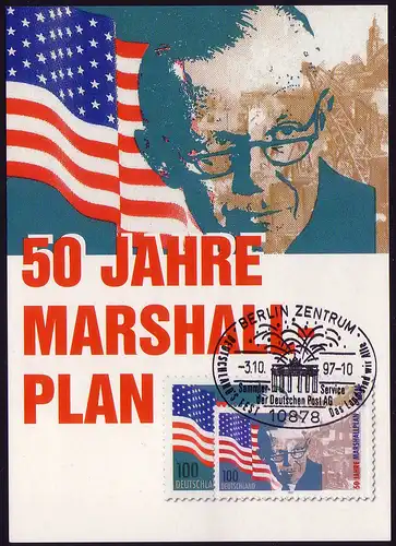 1926 Marshallplan 1997 - Maximumkarte, SSt Berlin