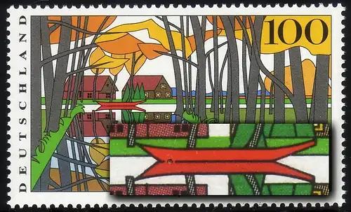 1851 Spreewald avec PLF ligne de caillebotis cassée, champ 2. **