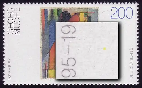 1844 Muche avec PLF jaune tache à droite du tiret, case 4, **