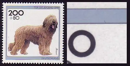 1840 Briard avec PLF bâton sur le cadre à droite au-dessus de la 200, case 3, **