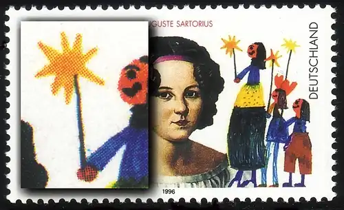 1834 Mission enfantine avec PLF tache sur le poignet, champ 2, **