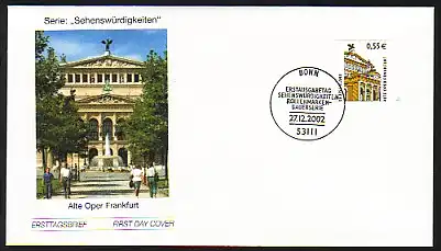 2304BA SWK 55 centimes - autocollant, FDC ESSt Bonn