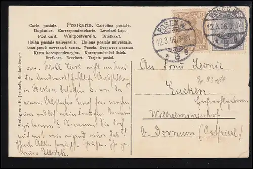 Humour-AK Bahr. L'inspecteur Briesig, édition Jerosh, POSEN W. 12.2.1906