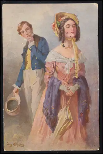 AK Georg Mühlberg: La vie étudiante - Qu'a-t-elle?, BRESLAU 24.7.1915