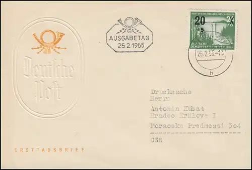 449III Hochwassergeschädigte mit PLF III Punkt im C, Drucksache-FDC ET-O BERLIN