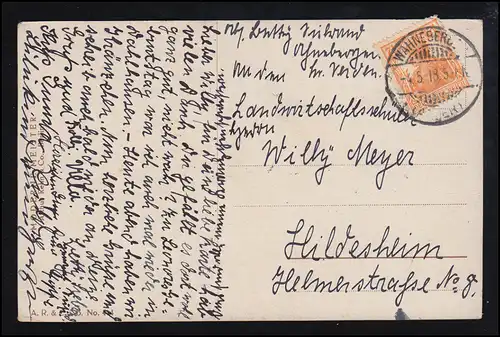AK Artiste Th. Kleehaas: Resi - Fille en costume, WAHNEBERGEN (TOUT) 4.5.1918