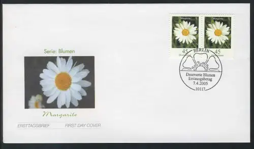 2451 Blume 0,45 Euro Margerite, Paar FDC Berlin