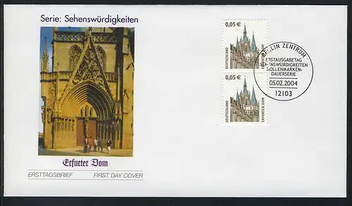 2381 SWK 0,05 Euro Erfurter Dom FDC ESSt Berlin