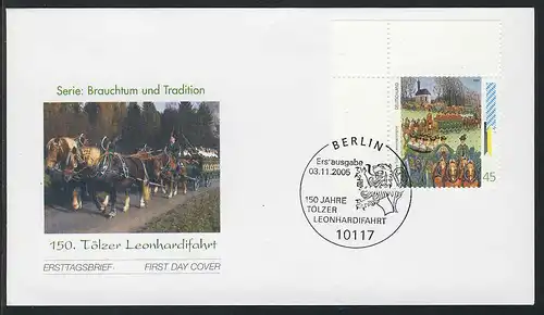 2494 Brauchtum Tölzer Leonhardifahrt auf FDC Berlin