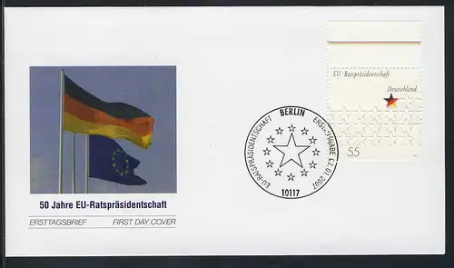 2583 Europäische Union mit Oberrand auf FDC ESSt Berlin