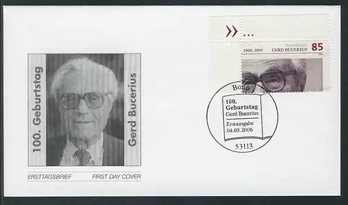 2538 Gerd Bucerius sur FDC Bonn