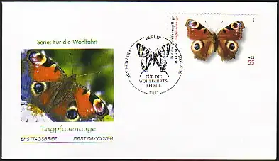 2504 Papillons ENTRES-Papiliers par rouleau, FDC ESSt Berlin