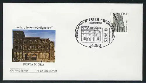 2301 SwK 1,00 Euro Porta Nigra Trèves FDC Trêves