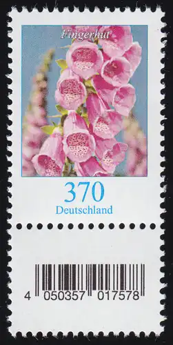 3501 Fingerhut 370 Cent, mit KLEINER Nummer und Codierfeld **