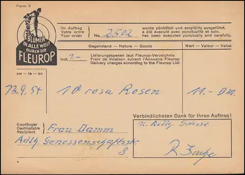 Temple de propagande Votre voix pour la paix, AK BERLIN-JOHANNESTHAL 13.9.54