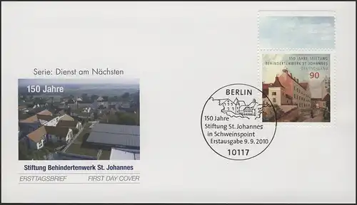 2817 Dienst am Nächsten Behindertenwerk 2010 auf FDC ESSt Berlin