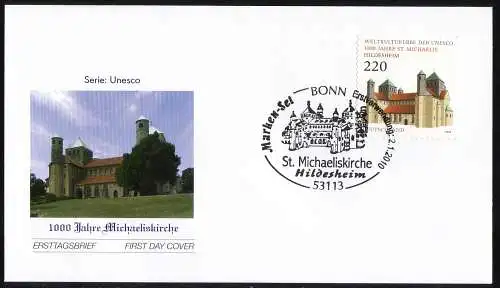 2779 Hildesheim - autocollant en MH 82, sur FDC EV-O Bonn