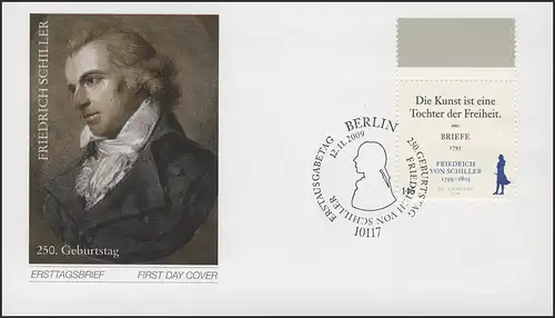 2765 Friedrich von Schiller auf FDC ESSt Berlin