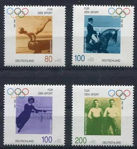 1861-1864 Sporthilfe 1996, Satz postfrisch **