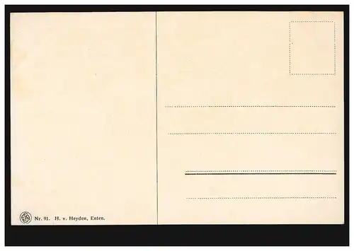 AK Artiste H.v. Heyden: canards / colverts, maison d'édition E.A.S., non utilisé