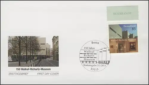 2866 Wallraf-Richartz-Museum Köln, FDC ESSt Bonn