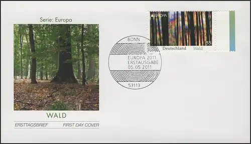 2864 Europa/CEPT 2011: Der Wald, FDC ESSt Bonn