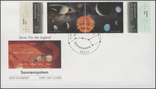2884-2885 Jeunesse Astronomie - Impression sur FDC ESSt Berlin