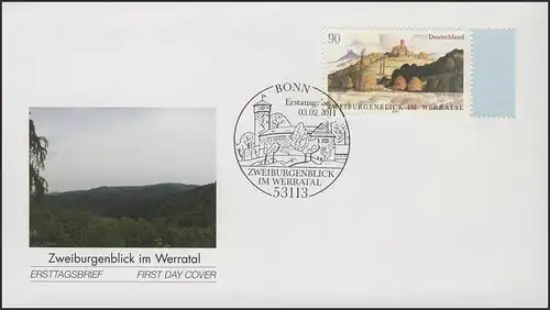 2847 Deux-bourgenblick im Werratal, FDC ESSt Bonn