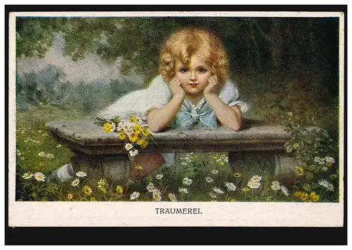 Artiste-AK Rêverie, maison d'édition Munk Wien, inutilisé