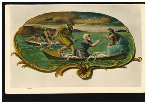 AK Artiste Pape Aéroporteur Oberammergau: La pêche riche, inutilisé