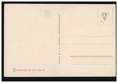 AK Kobel: portrait de fille avec couronne bleue, inutilisé