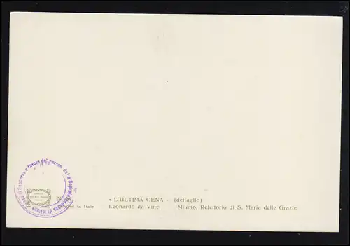 AK Artiste Leonardo da Vinci: La Soirée - Découpe, inutilisé