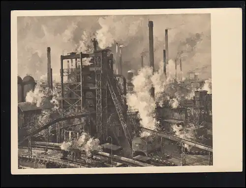 AK Artiste Ria Picco-Retourert: Haute Silésie - Travaux sidérurgiques, inutilisé