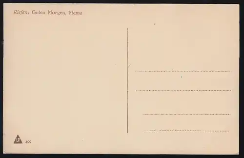 Künstler-AK Riesen: Guten Morgen, Mama! - Verlag L.P., ungebraucht