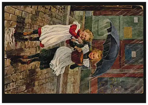 Künstler-AK M. Rämke: Der gefährdete Geburtstagskuchen Verlag L.&.P. ungebraucht