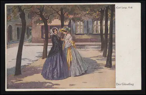 AK Artiste Carl Leopold Voss: Le favori, carte postale Primus, inutilisé