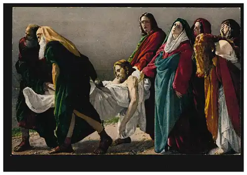 Künstler-AK A. Ciseri: Grablegung Christi, Verlag Bender Schweiz, ungebraucht