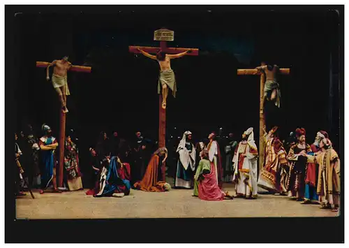 AK Photo Jeux de Passion Oberammergau 1922: La crucifixion, inutilisé