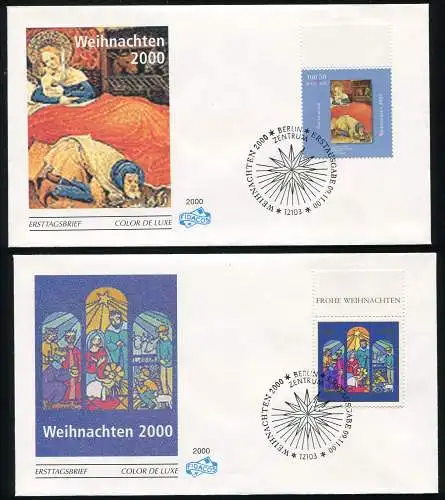 2151-2152 Noël 2000 - Taux 2 FDC ESSt Berlin